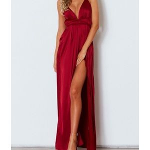 Red White fox boutique dress